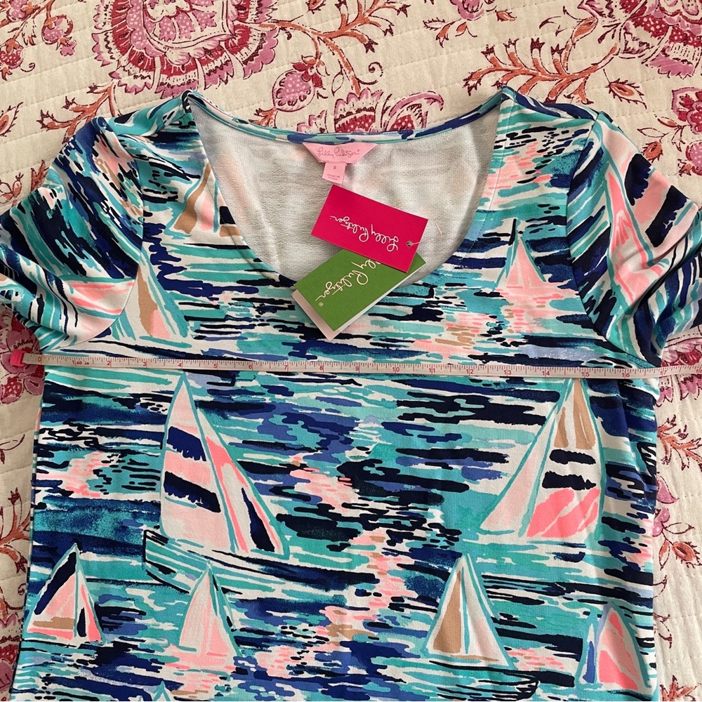 Lilly Pulitzer 3/4 Sleeve Print Dress Size Small NWT - Picture 6 of 7